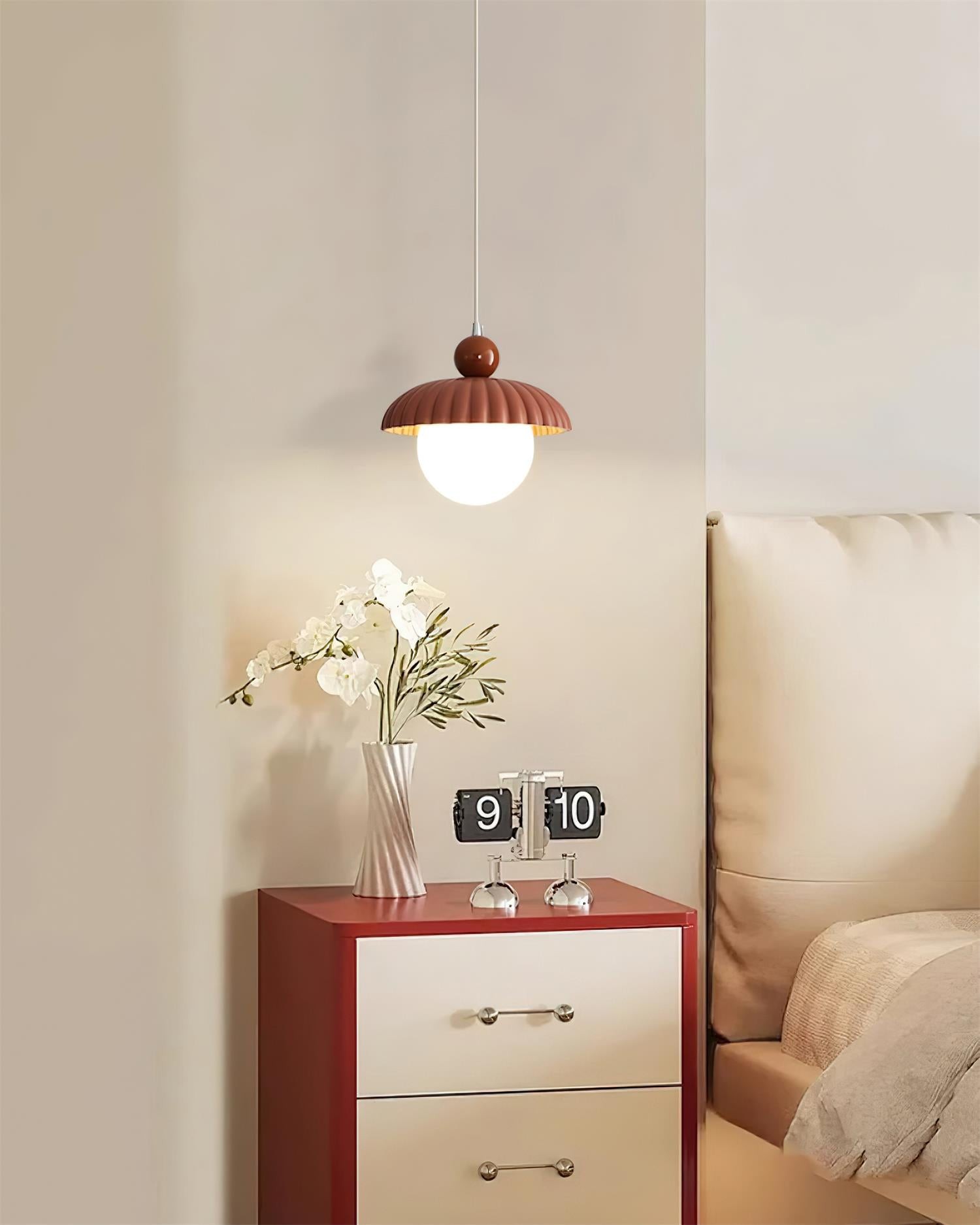 Creative Spherical Straw Hat Vertical Line Pendant Lamp M191