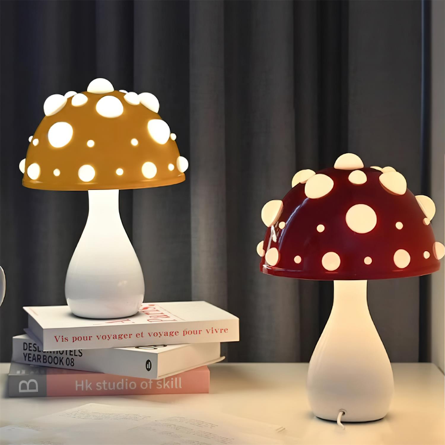 Poisonous Mushrooms Table Lamp M114