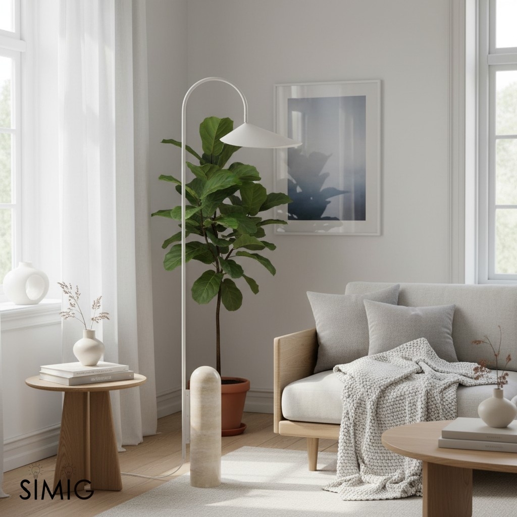 Nulavo Floor Lamp - Minimalist Pivoting Lamp for Contemporary Interiors