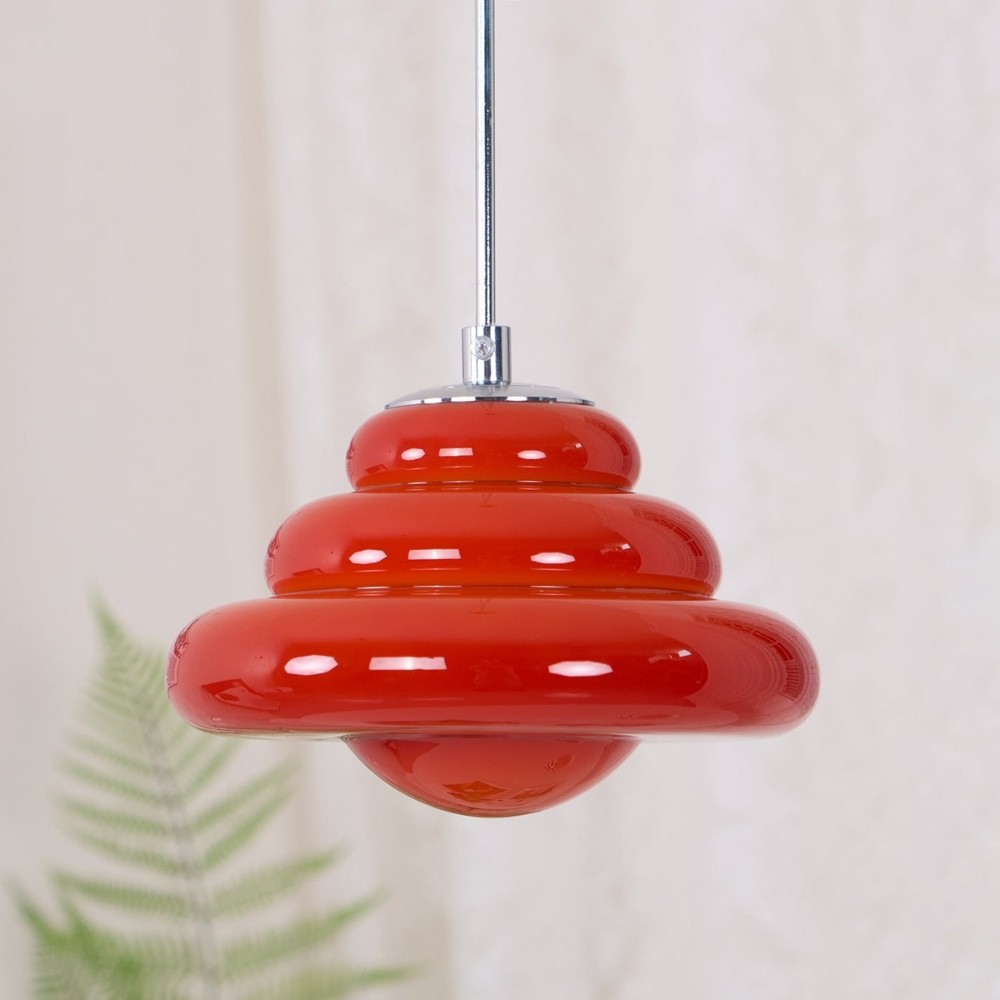 Tiered Pendant Lamp - Modern Glass and Metal for Dining Room S245