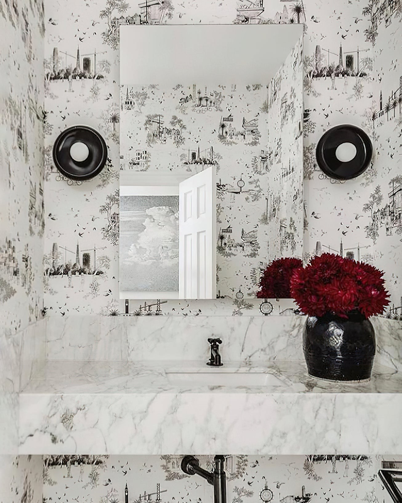 Bowl - Shaped Marble Wall Lamp P064