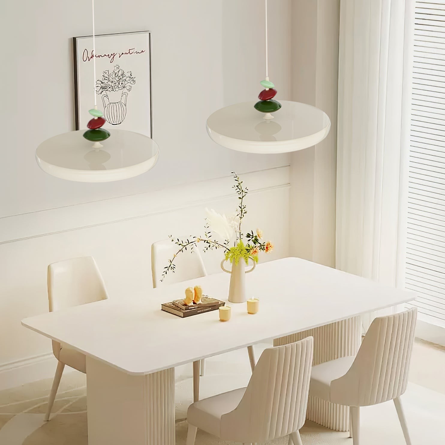 Nordic UFO Colorful LED Pendant Light M483