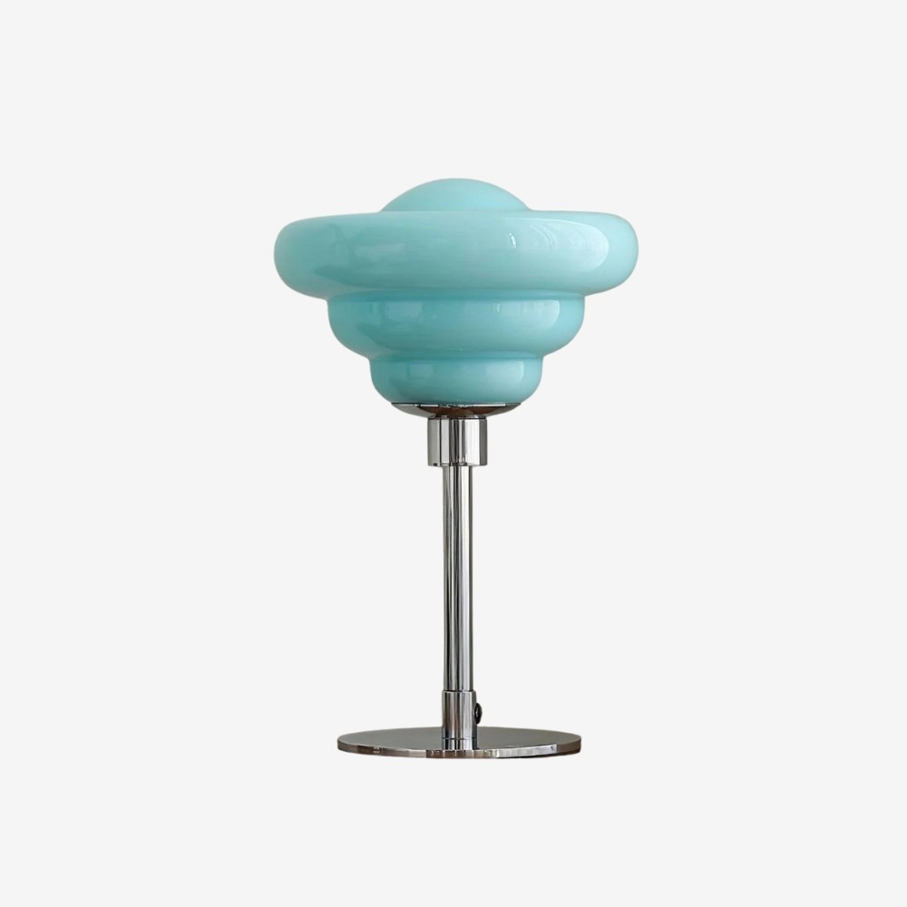 Modern Table Lamp Featuring Textured Glass Shade S247