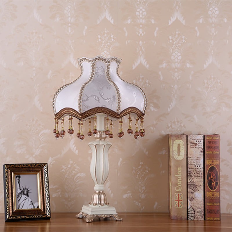 Palace Floral Resin Carved Base Table Lamp M500