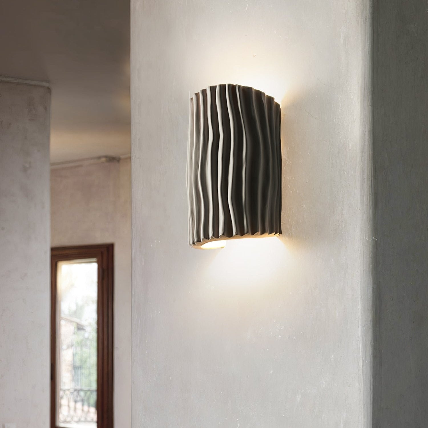 Clarity Curve Japandi Resin Wall Light T2101