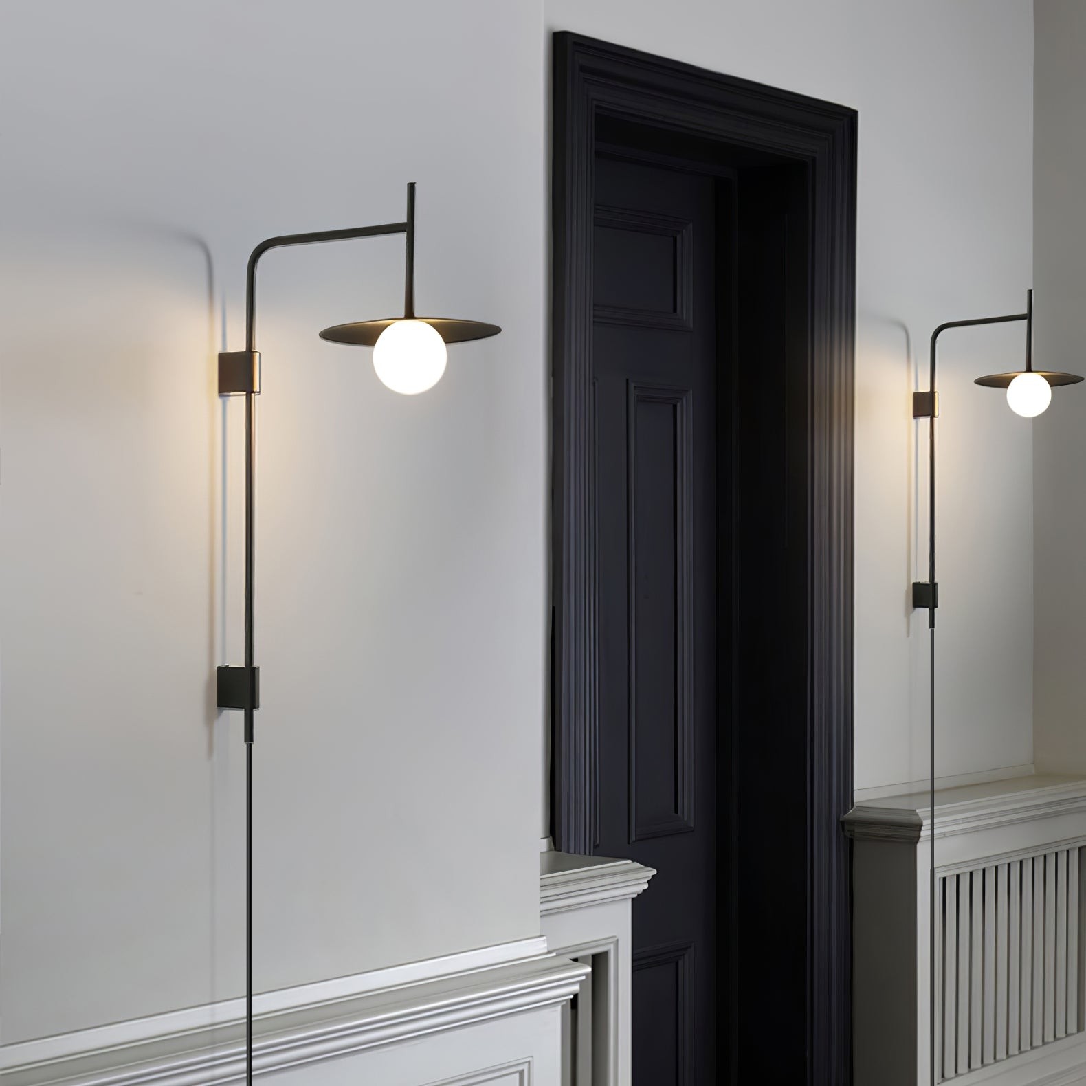 Nordic Swing Arm Wall Lamp for Living Room G26