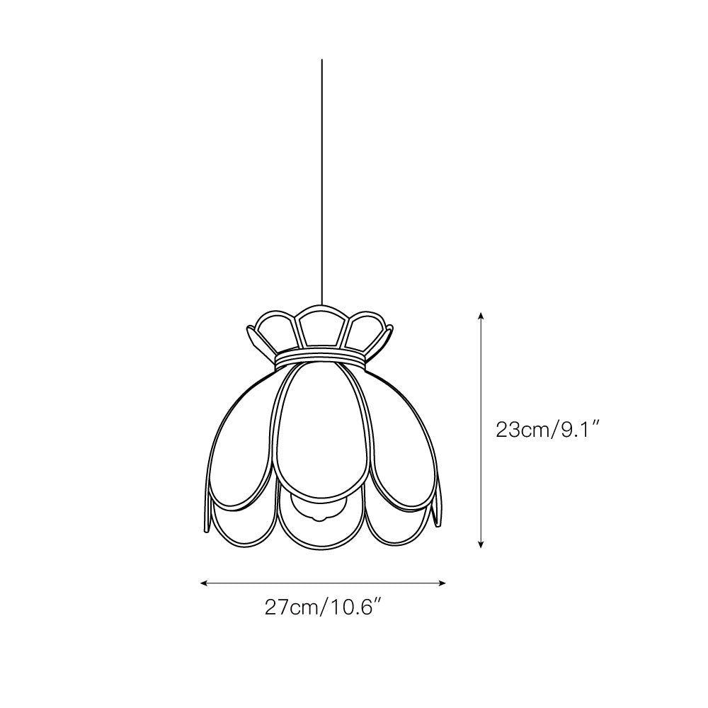 Retro Lotus Pendant Lamp T1806