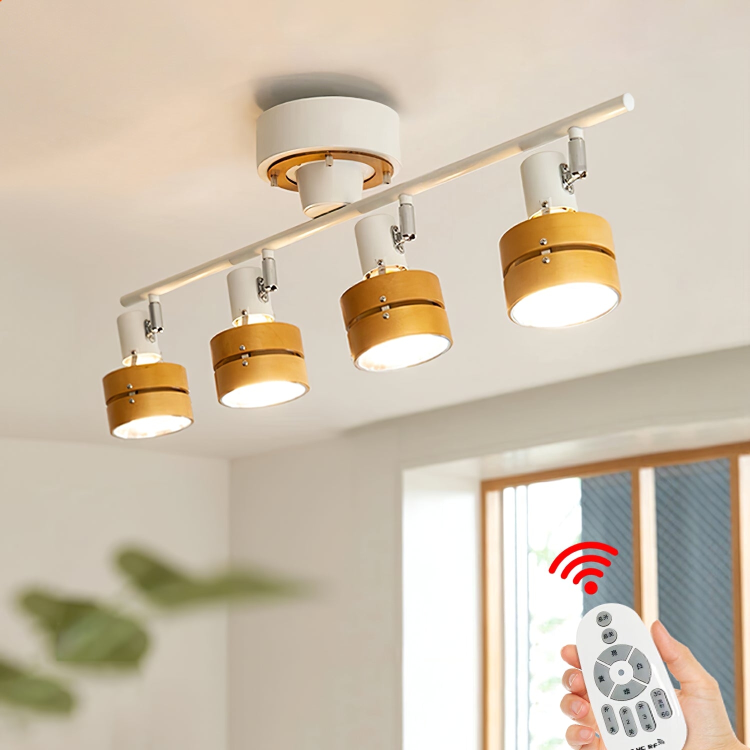 Nordic Cylindrical 4-Light Spotlight T1639