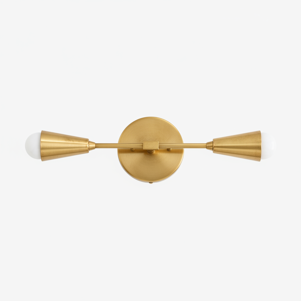 Mobilux Line Minimalist Vanity Light Fixture - Mid Century Bathroom Sconce T315