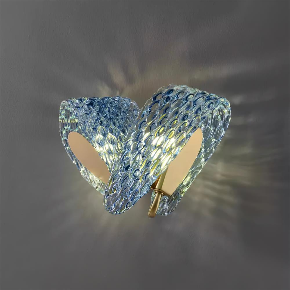 Creative Light Luxury Blue Ribbon Wall Lamp M182