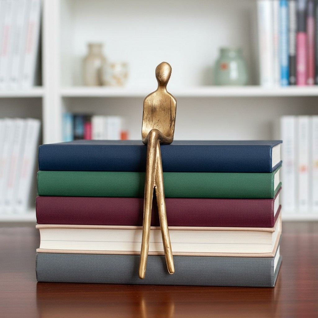 Floxo Abstract Metal Figurine – Nordic Sculpture for Desks T1195