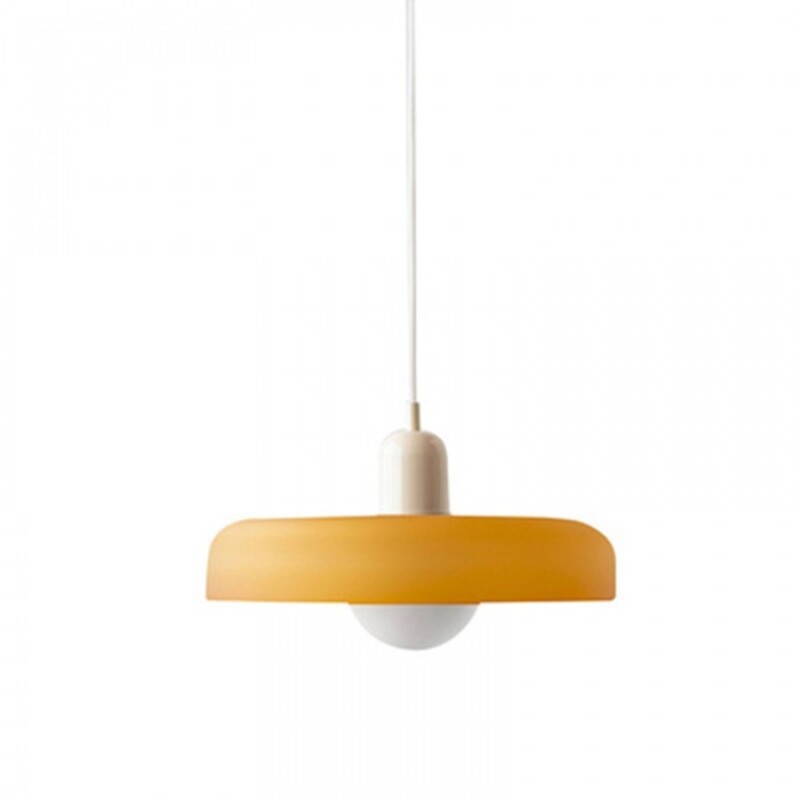 Morandi Glass Disc Orb Pendant Lamp S09