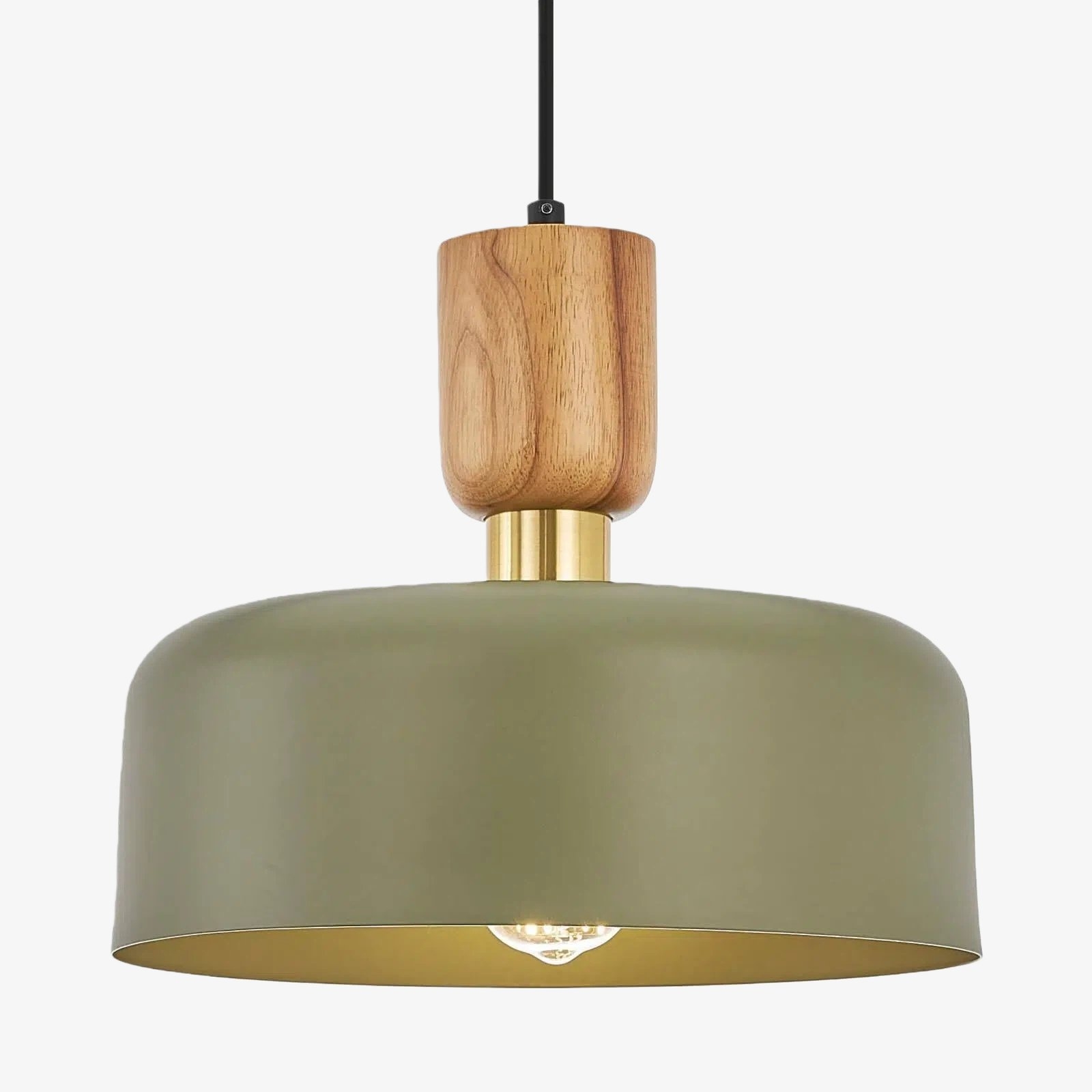 Orbulis Natural Wood Grain Pendant Light – Modern Minimalist Circular Light T594