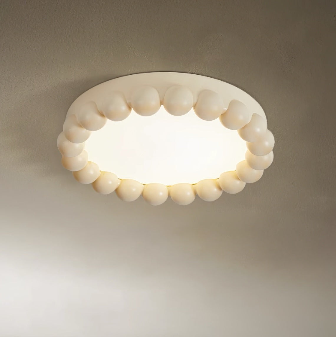 Sleek Flush Resin Ceiling Lamp — Comfortable Ambient Light S218