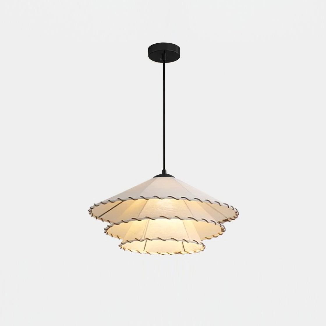 Vinatge Lotus Leaf Fabric Pendant Light M243