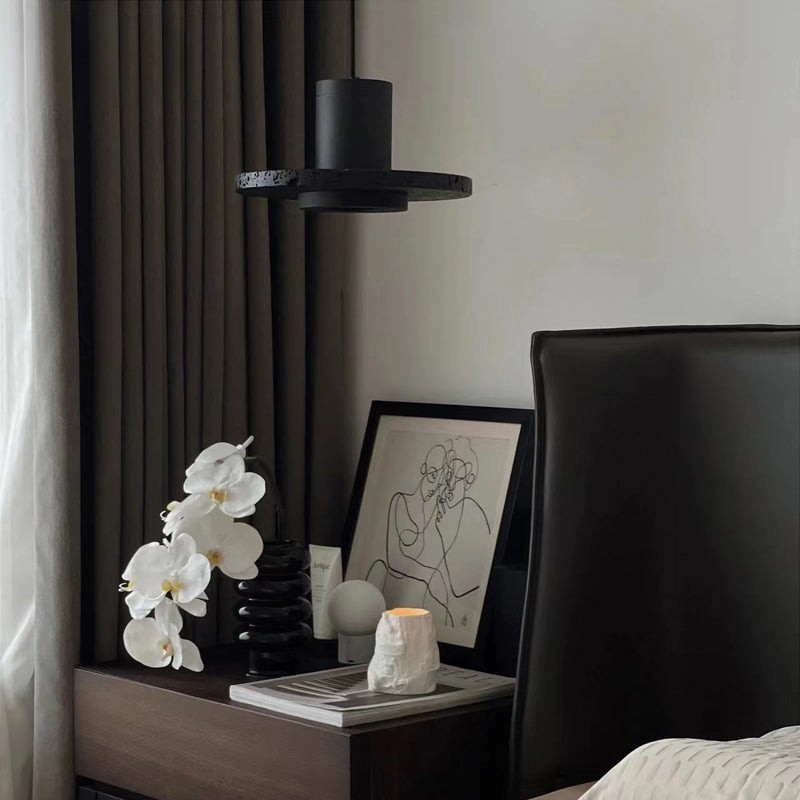 Retro Black Hole Stone Pendant Lamp G73