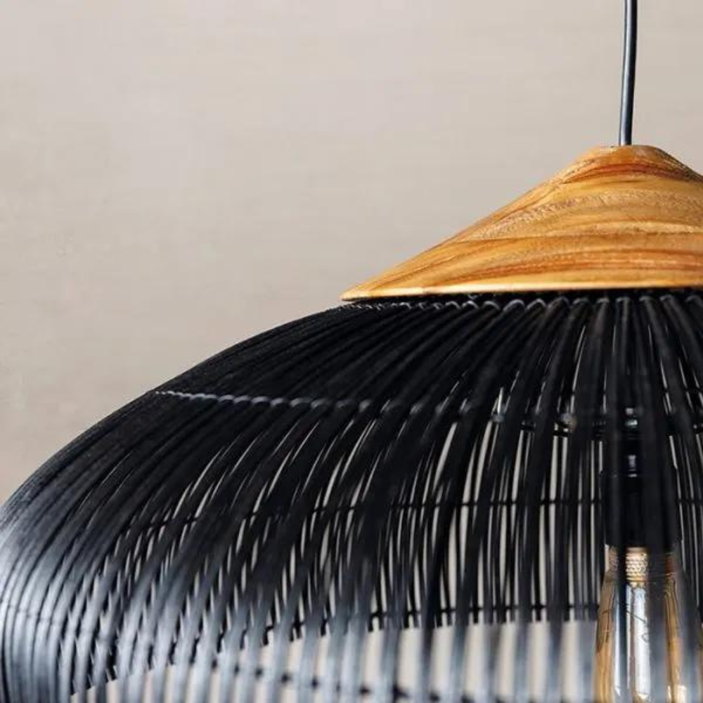 Retro Bohemian Rattan Pendant Light T2060