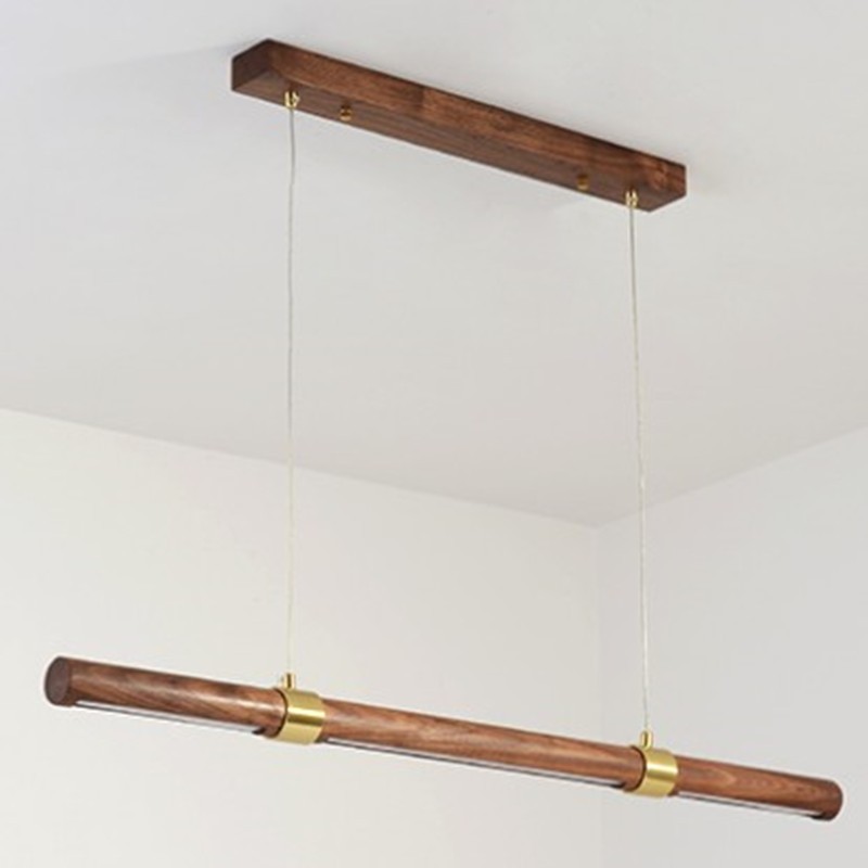 HOMER Round Case Wooden Pendant Light