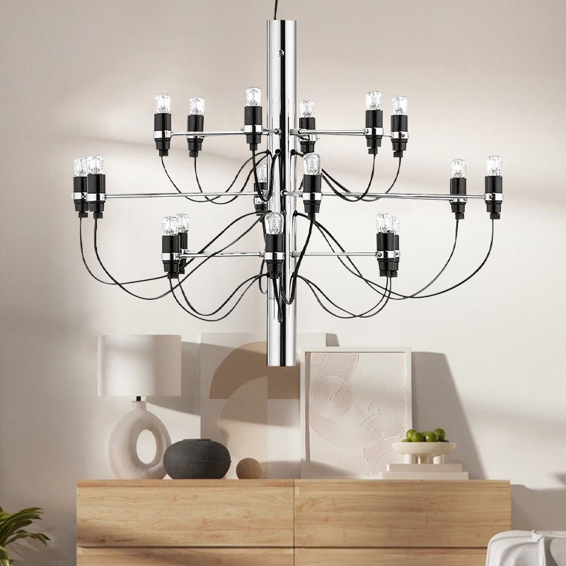 Tendrila Multi-Light Chandelier - Industrial Style Pendant Light for Dining Room