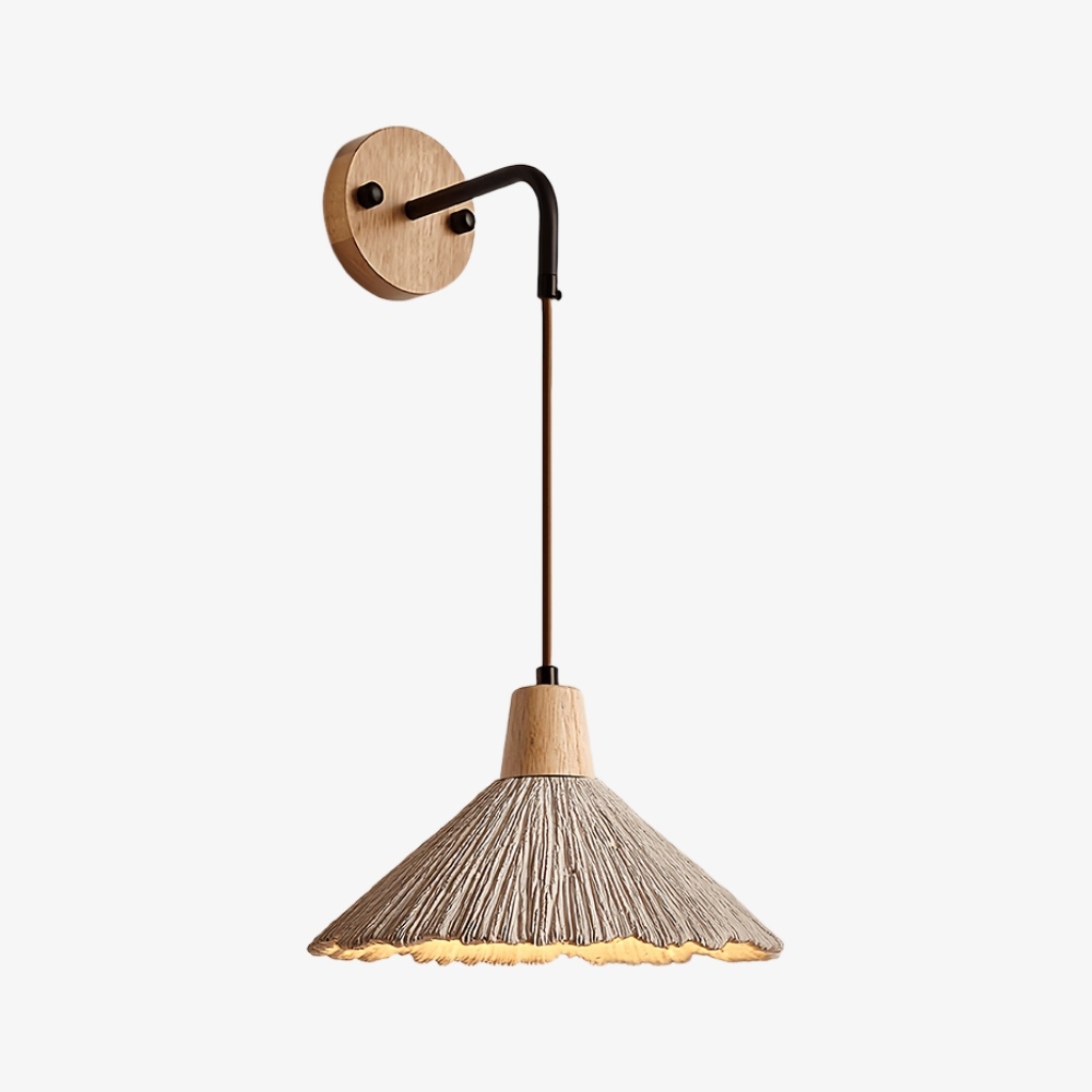 Solaraeon Microcement Minimalist Concrete Wall Sconce - Indoor Accent Lighting for Living Room T1144