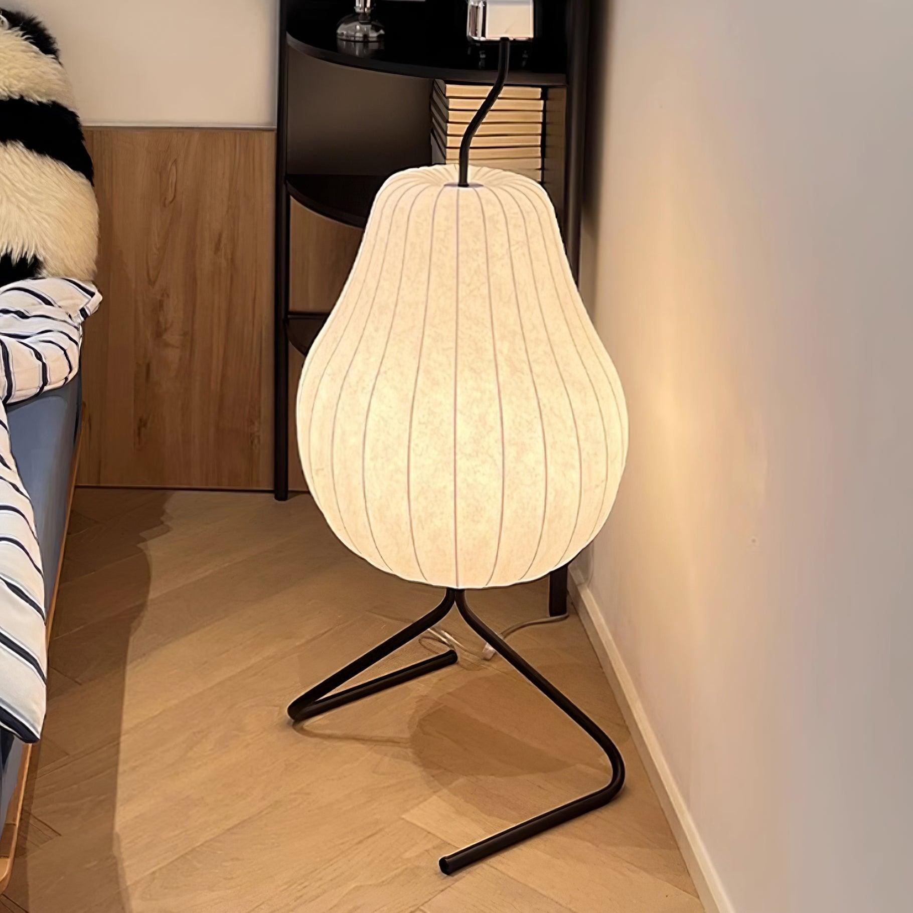 Pear-shaped Shite Floor Lamp Suitable For Living Room M519