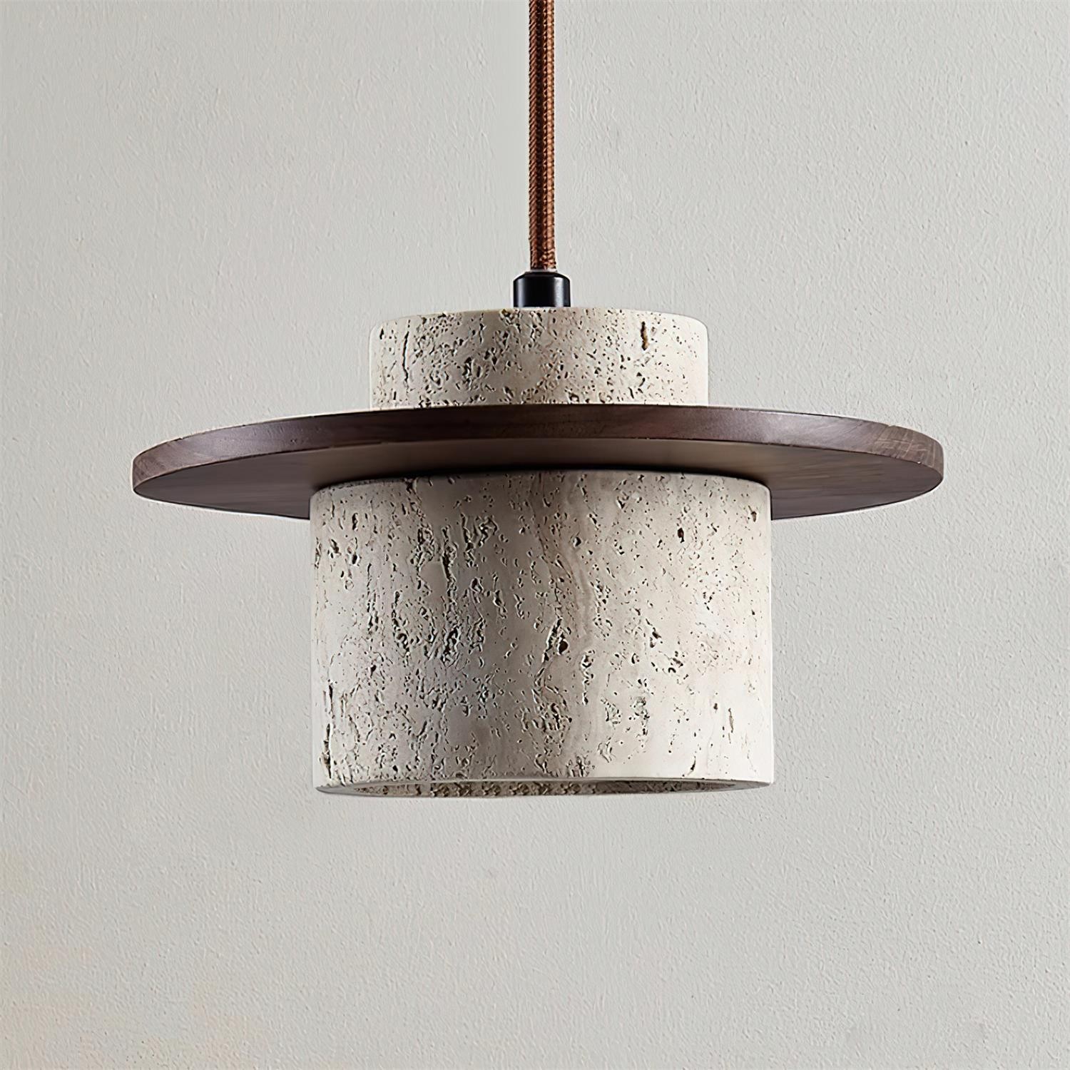 Retro Wabi Sabi Textured Travertine Wall Lamp G12