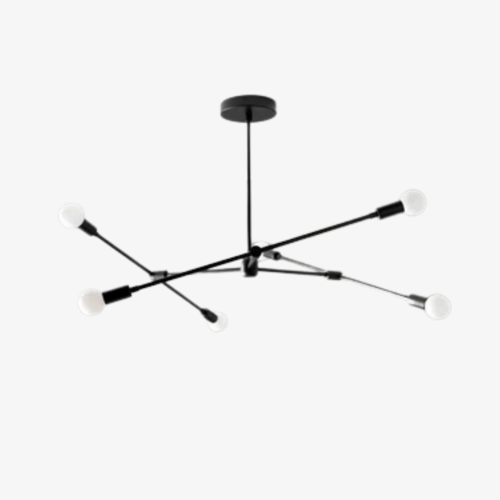 Mobilux Line Modern Mobile Chandelier - Minimalist Ceiling Light for Dining Room T351