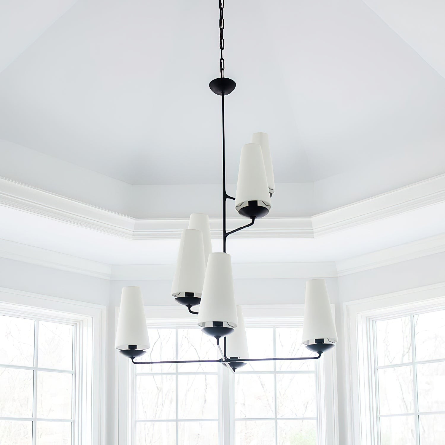 Luxe Vertical Pendant Light – Contemporary Design for Living Room T101