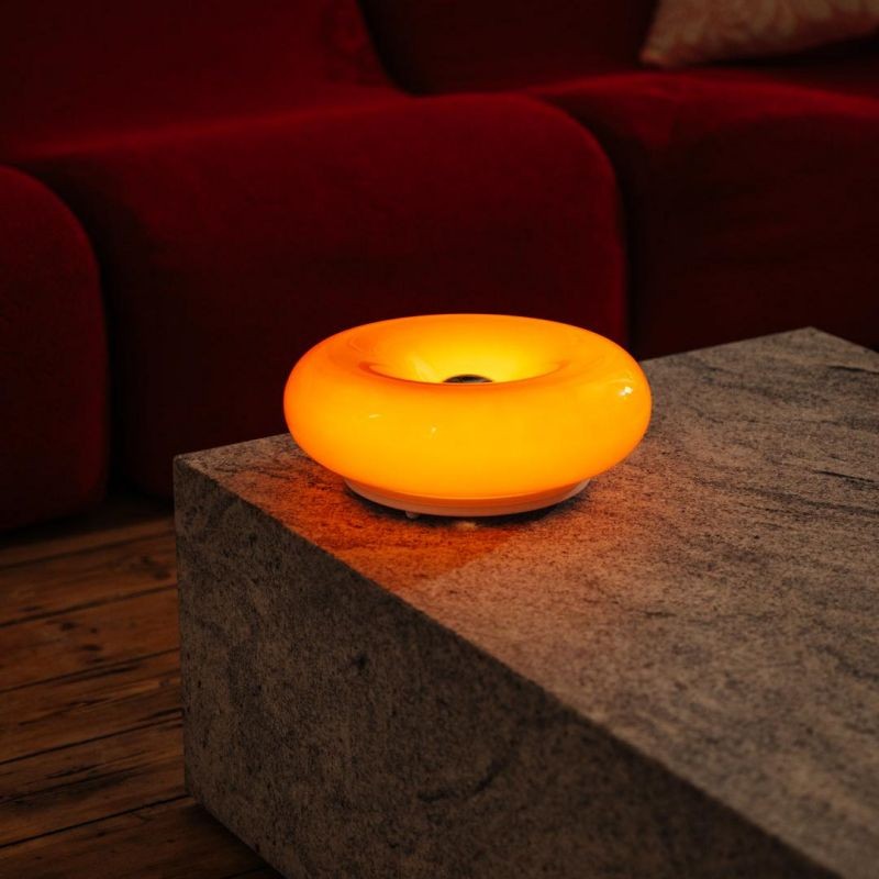 Glass Donut Table Wall Lamp - Bauhaus Style Accent Light Fixture S77