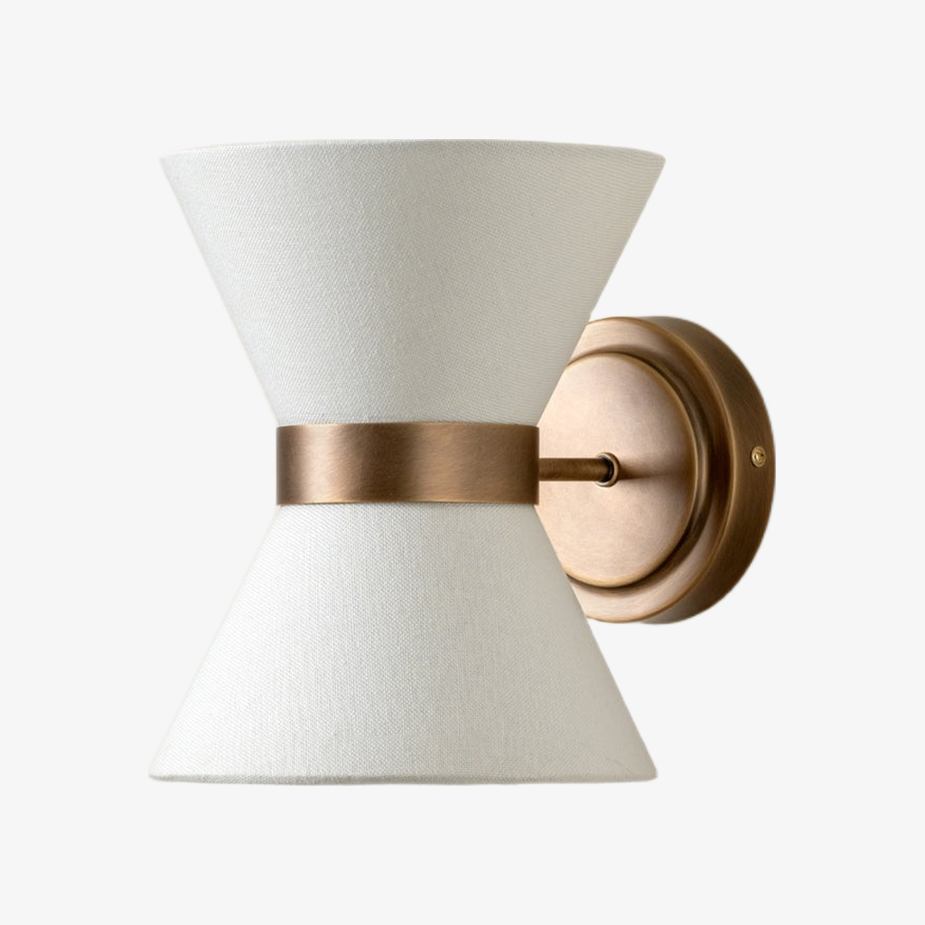 Ankora Bow Tie Metal Fabric Wall Lamp - Modern Interior Sconce T734