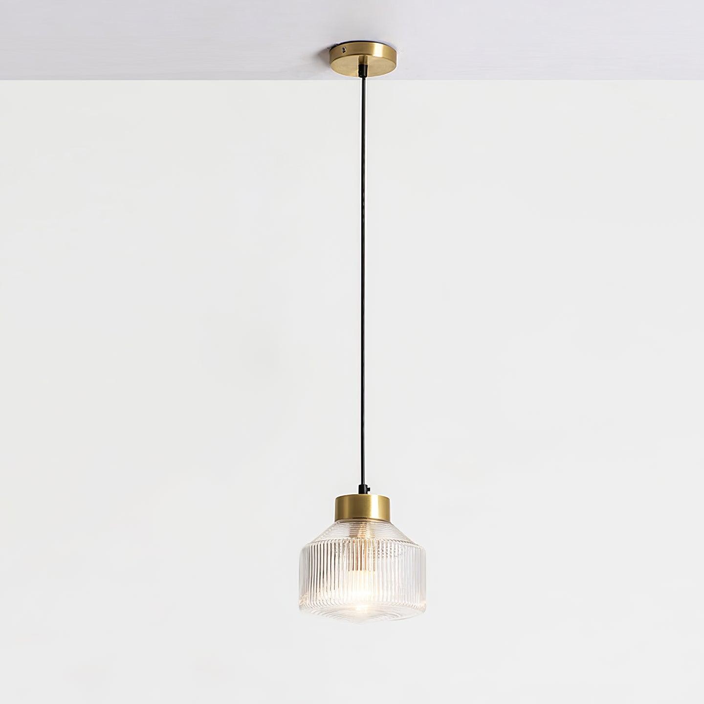 Striped Spinning Top Pendant Light M505