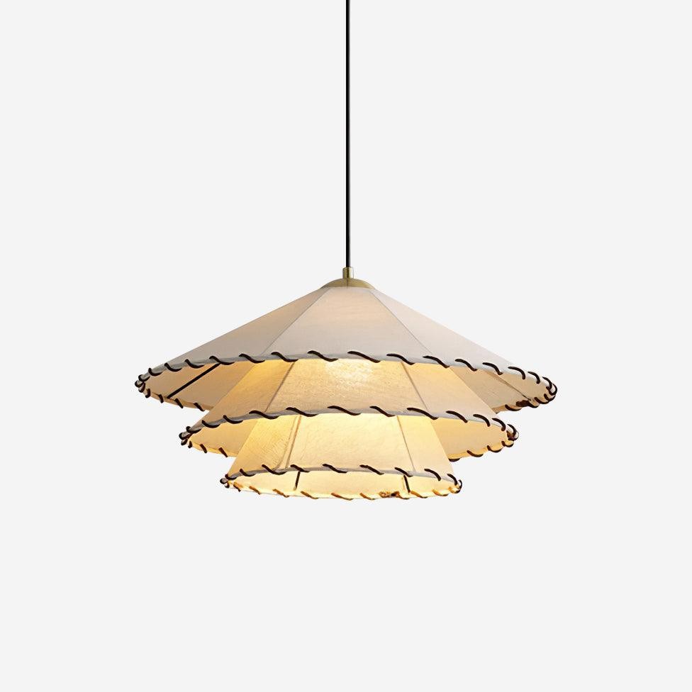 Vinatge Lotus Leaf Fabric Pendant Light M243