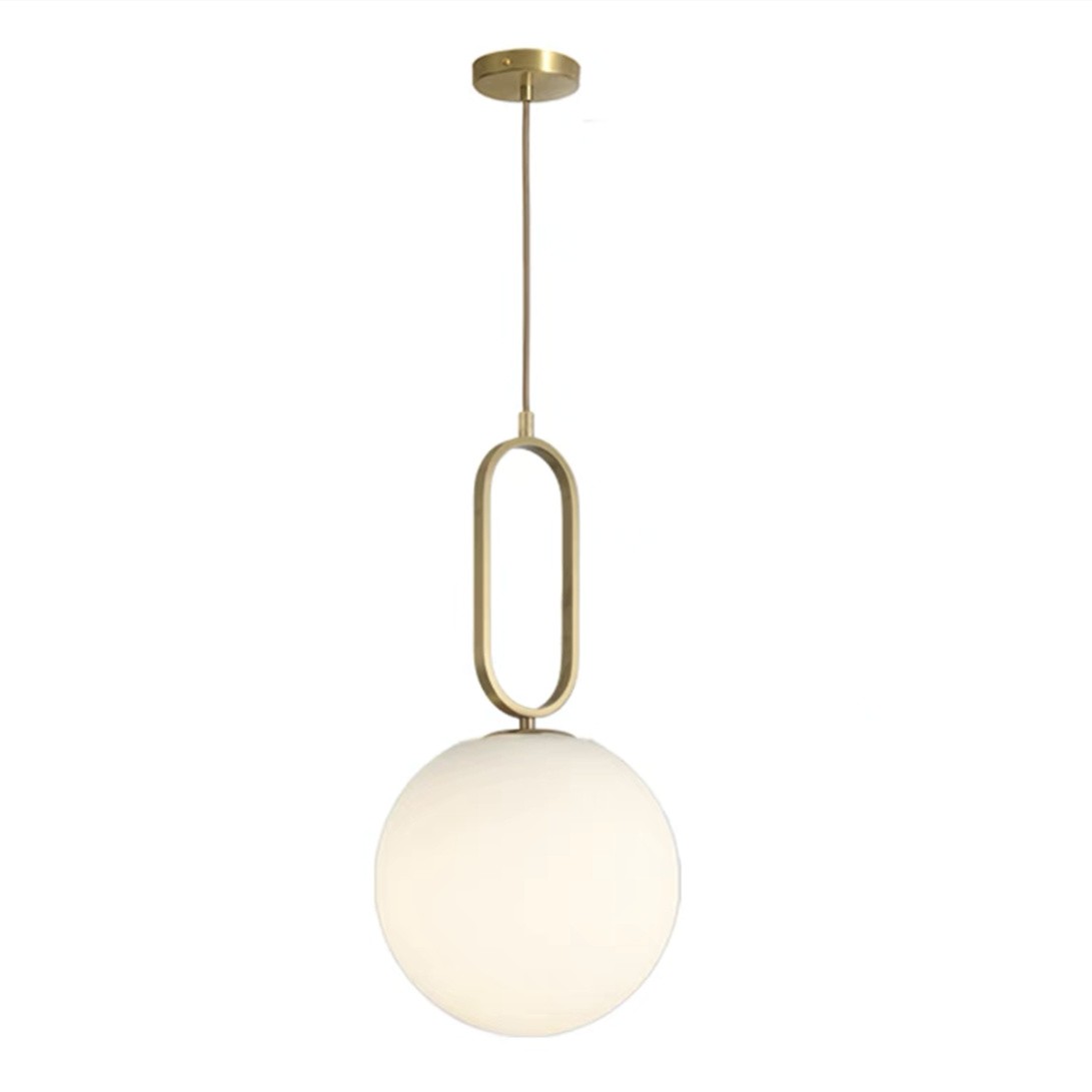 Large Minimalist Oval Ring Pendant Light