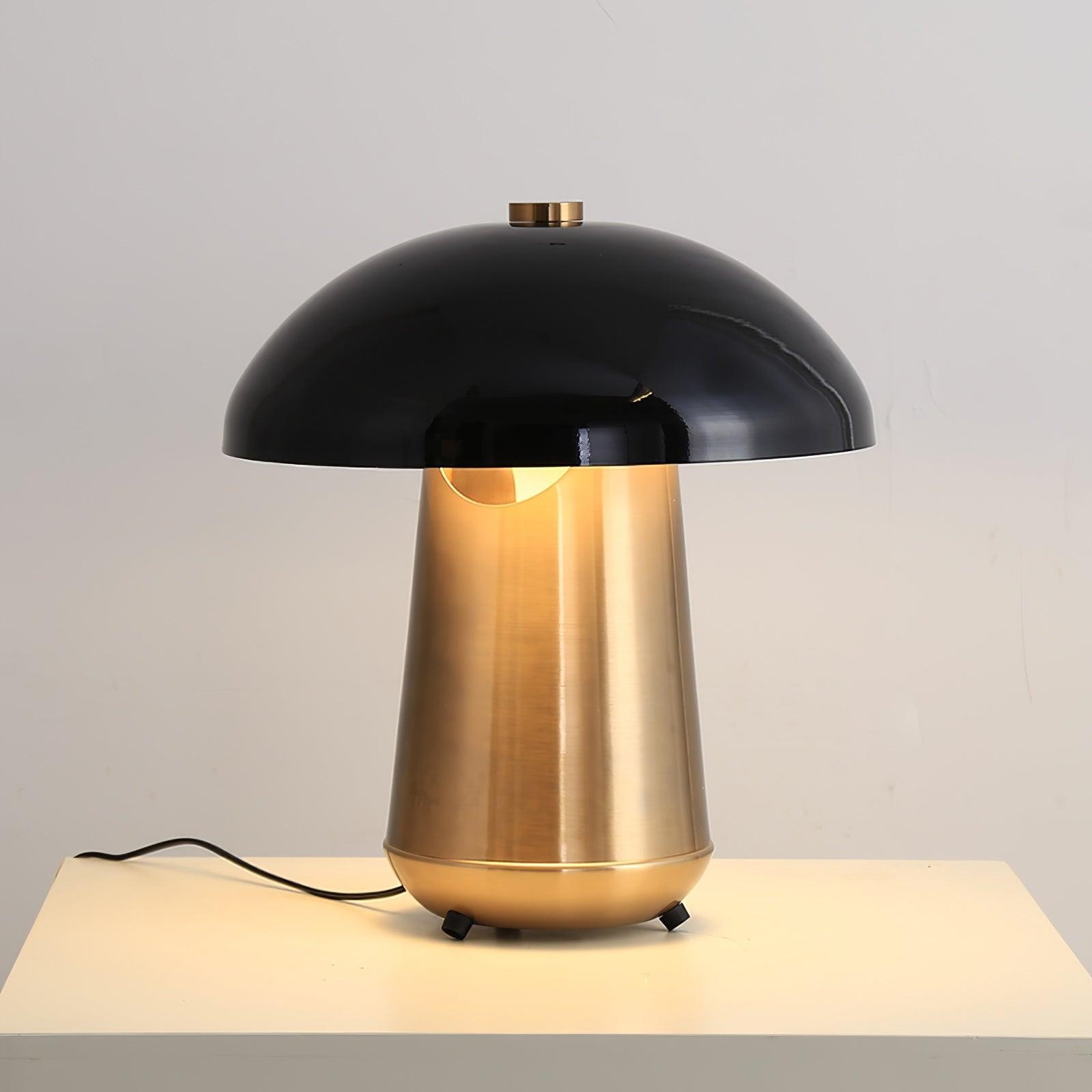 Metal Covered Mushroom Hollow Table Lamp M525