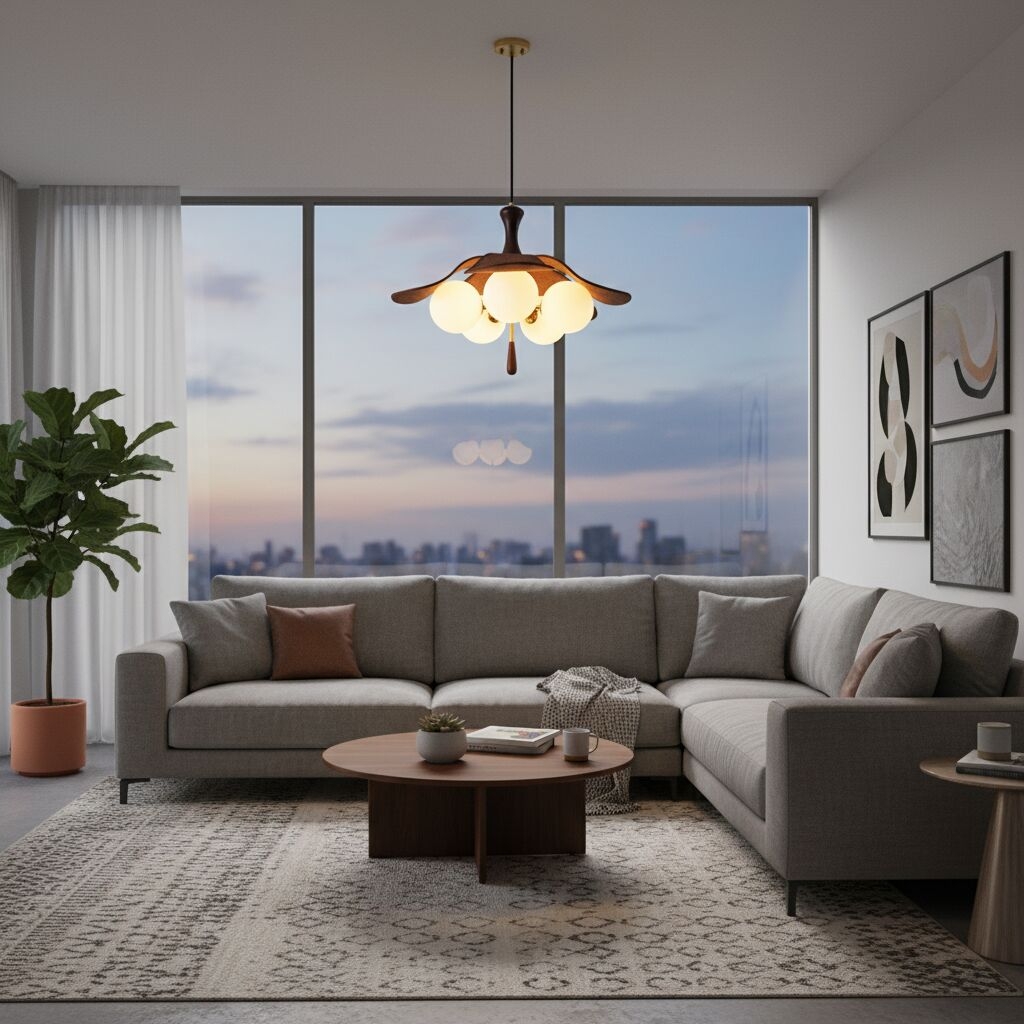 Orrise Series Sculptural Globe Cluster Pendant Lamp - Metal and Glass Pendant Light T518