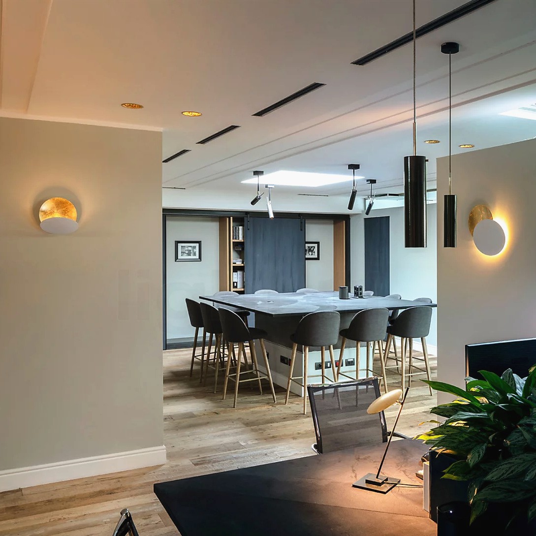 Discola Wall Lamp Metal Disc Design - Living Room Ambient Light