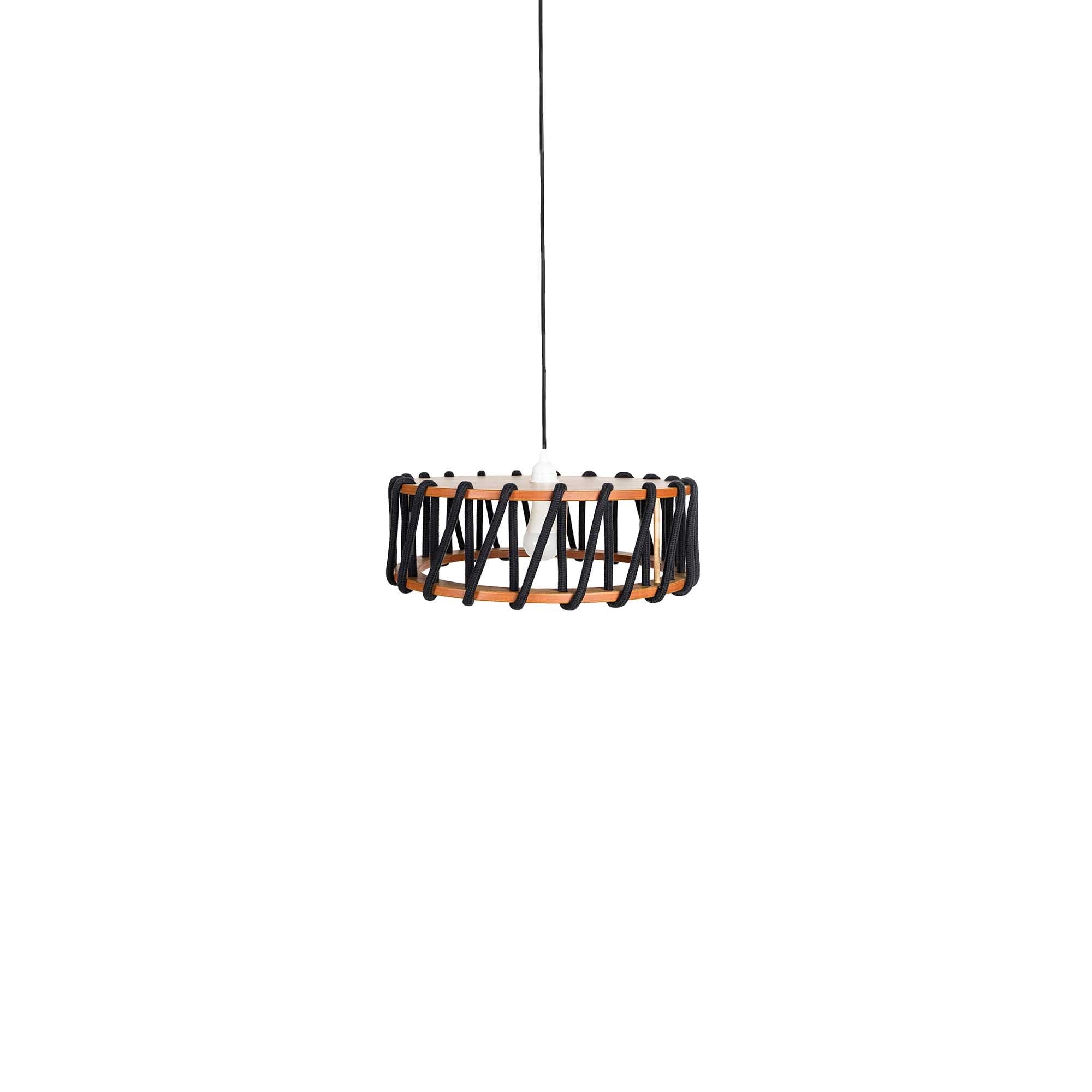 Macaron Rope-wrapped Wooden Pendant Lamp S179
