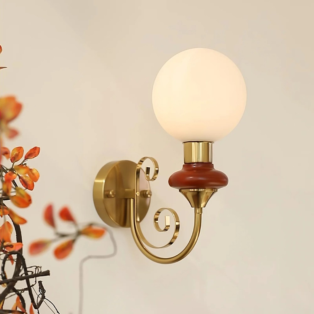 Elegant Wall Lamp with Sculptural Glow and Architectural Form S220