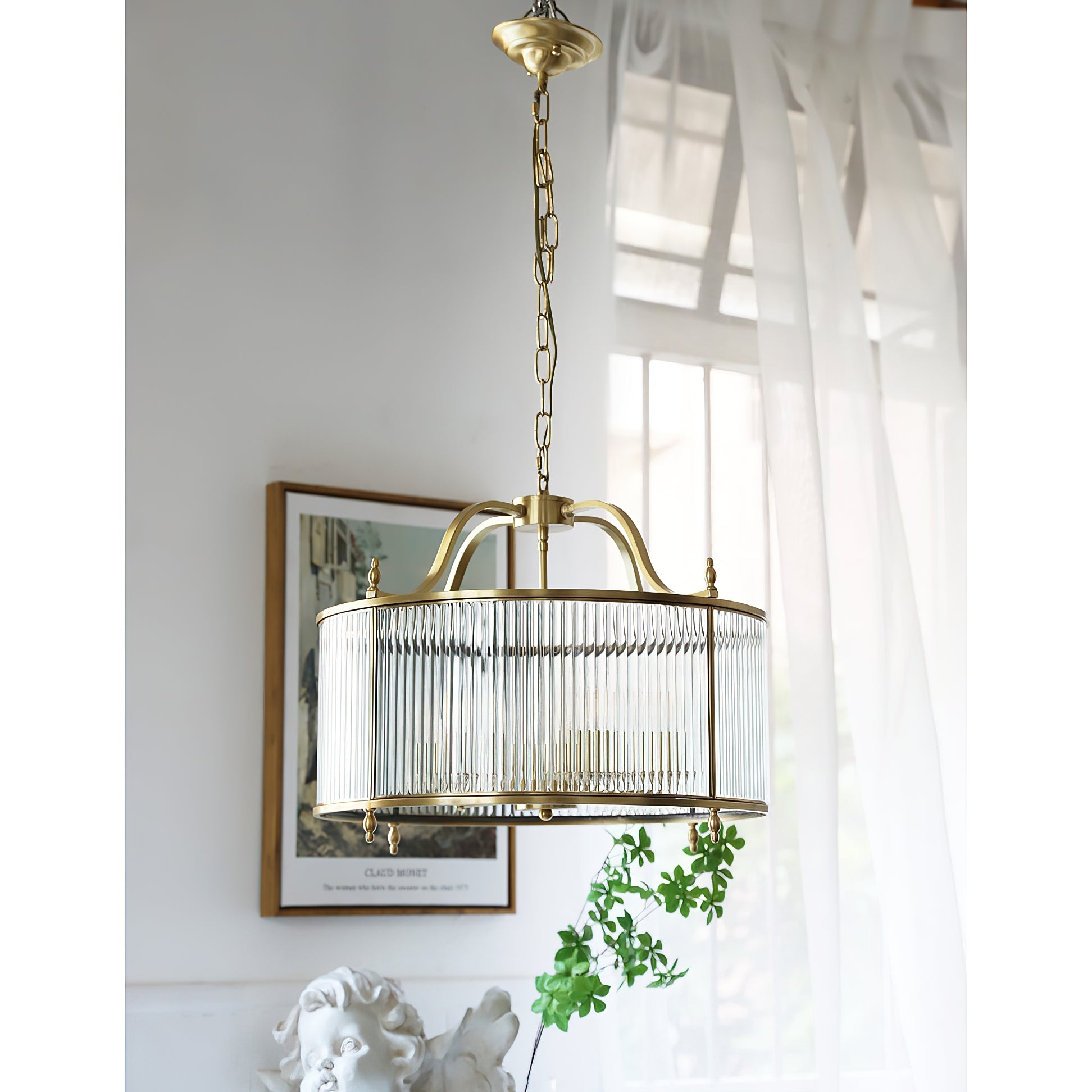 Lambeth Glass Chandelier T1925