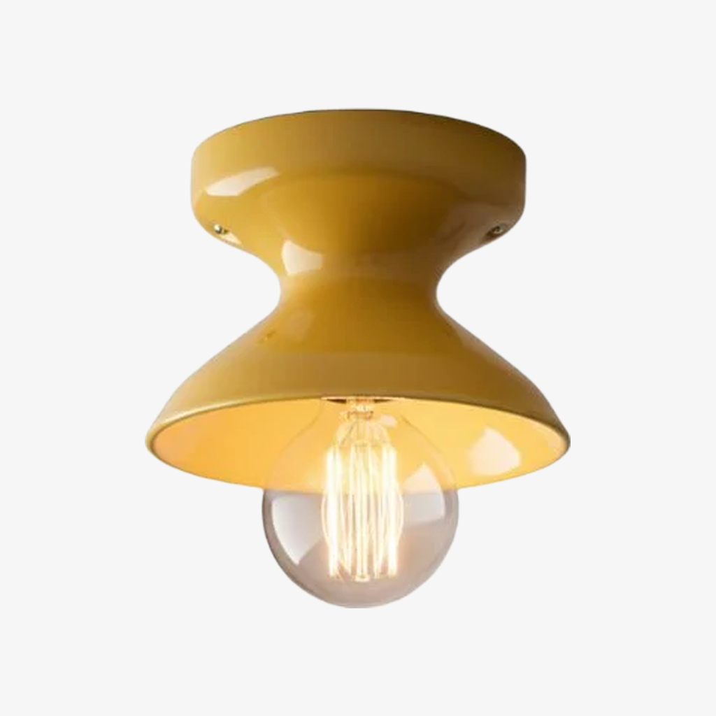 Dravin Colorful Ceramic Ceiling Light - Modern Flush Mount for Living Room T1194