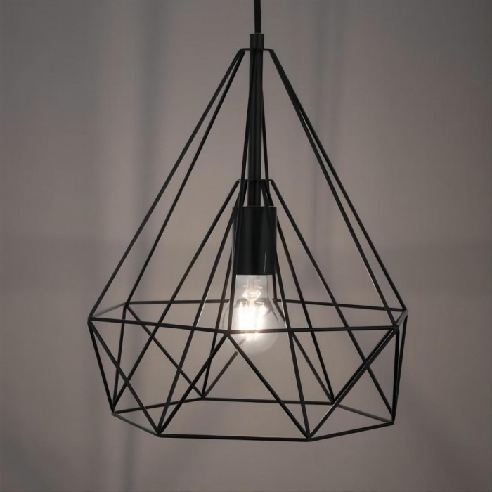 Black Wire Metal Pendant Light