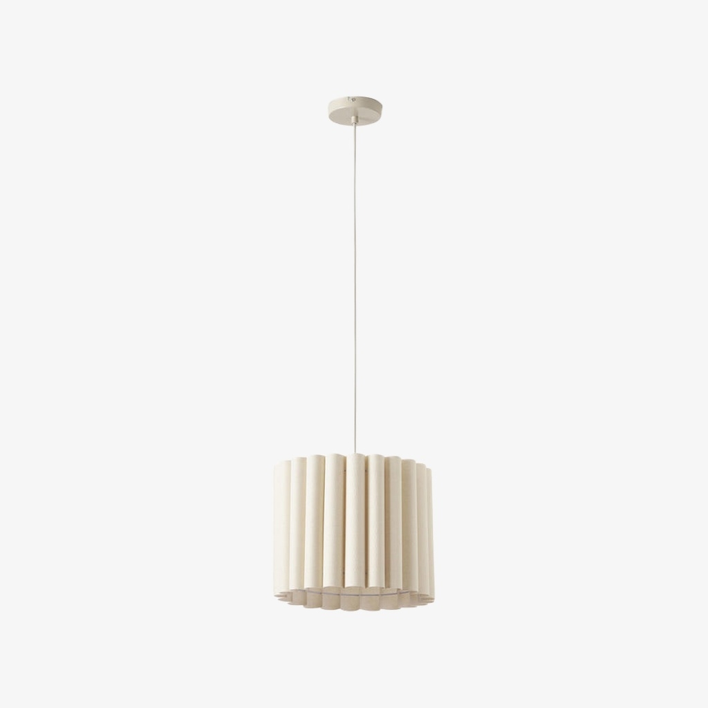 Velura Pendant Lamp - Beige Linen Shade for Dining and Living T1068