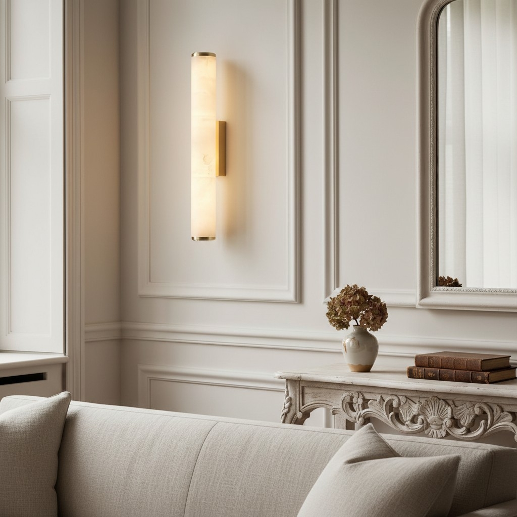 Solaryx Modern Alabaster Wall Lamp - Lighting for Bedroom Living Room T1146