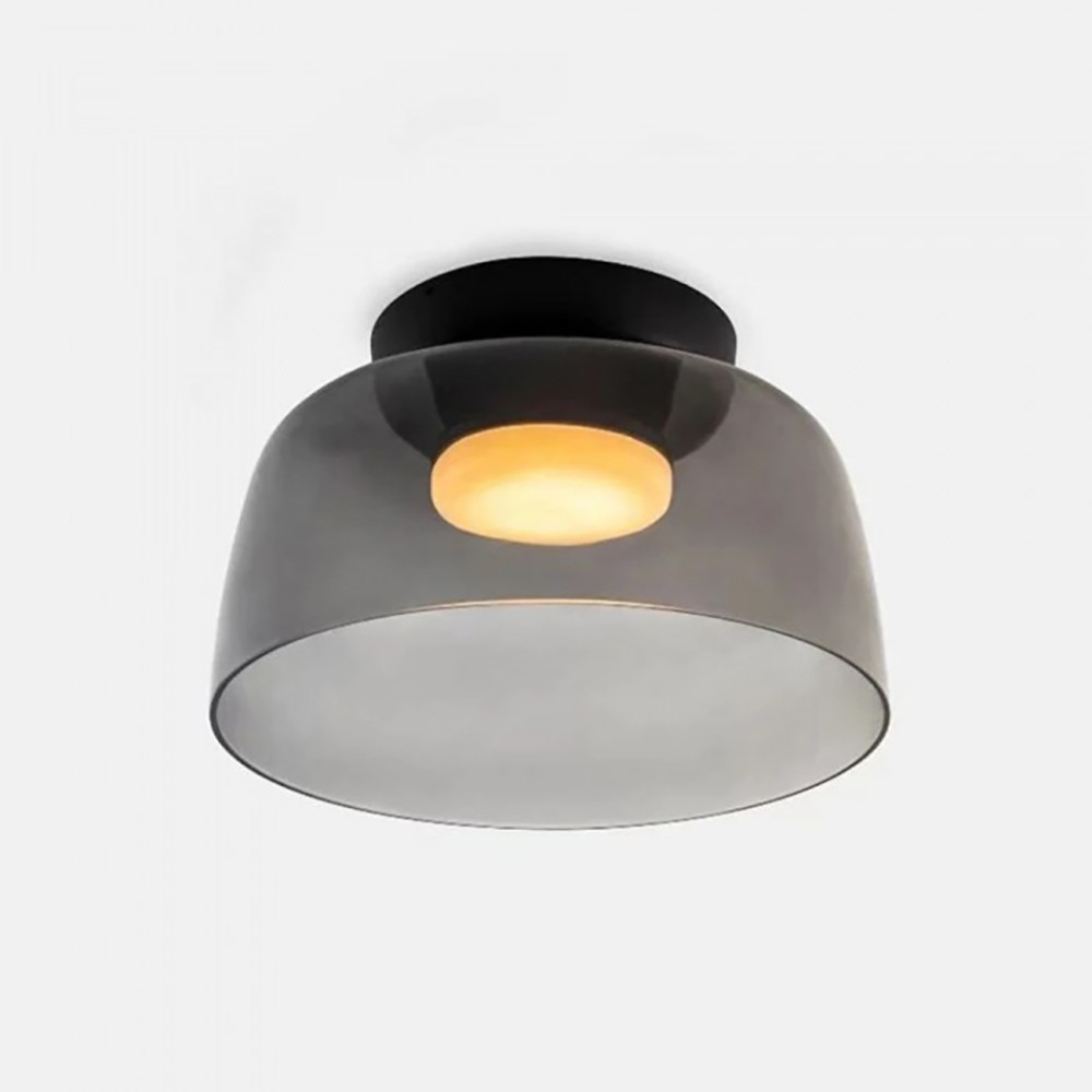 Nordic Morandi Glass Bowl Shaped Ceiling Lamp S184