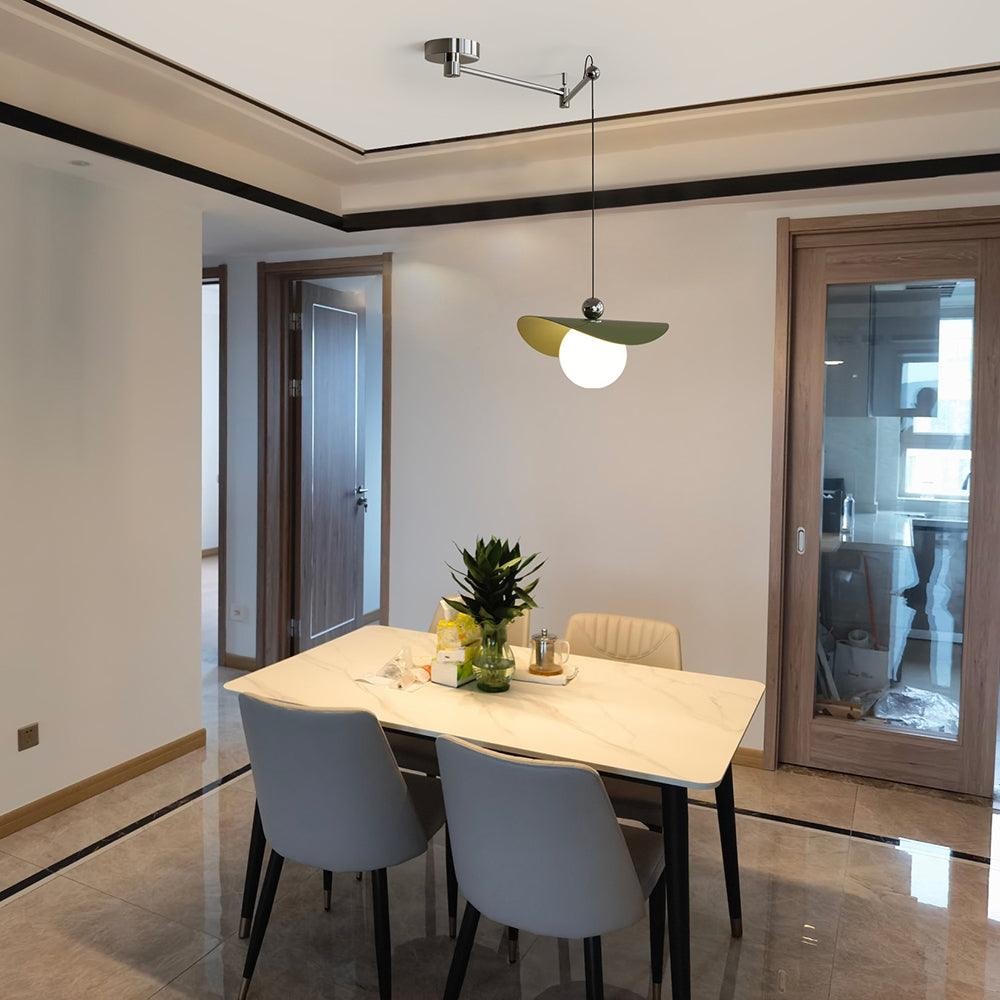 Simple Adjustable Metal Swing Arm Pendant Lamp G13
