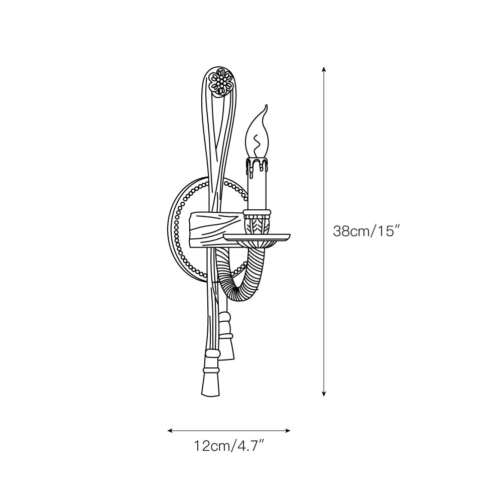 Cast Brass Sconce T1808