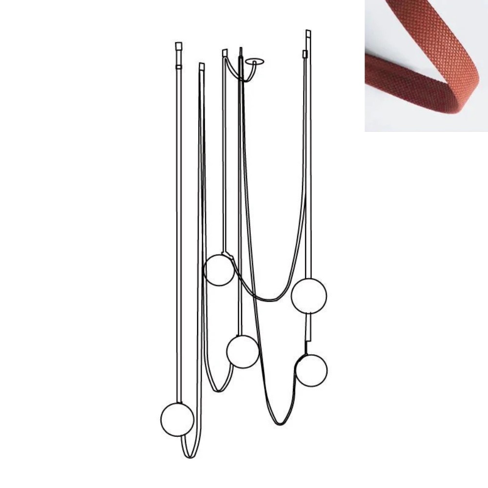 Flexible Belt-Style Pendant Lamp for Customizable Ambient Light S241
