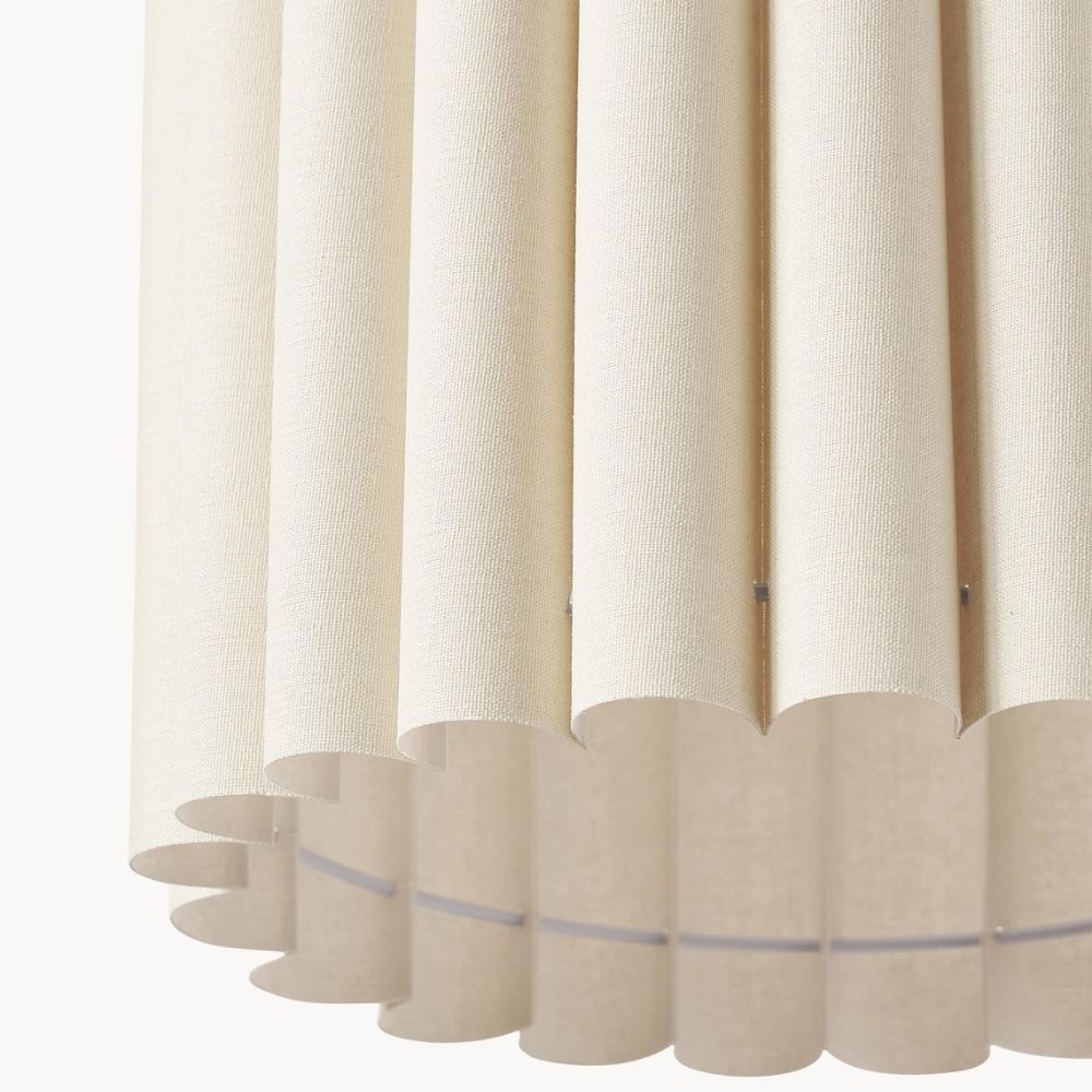 Velura Pendant Lamp - Beige Linen Shade for Dining and Living T1068