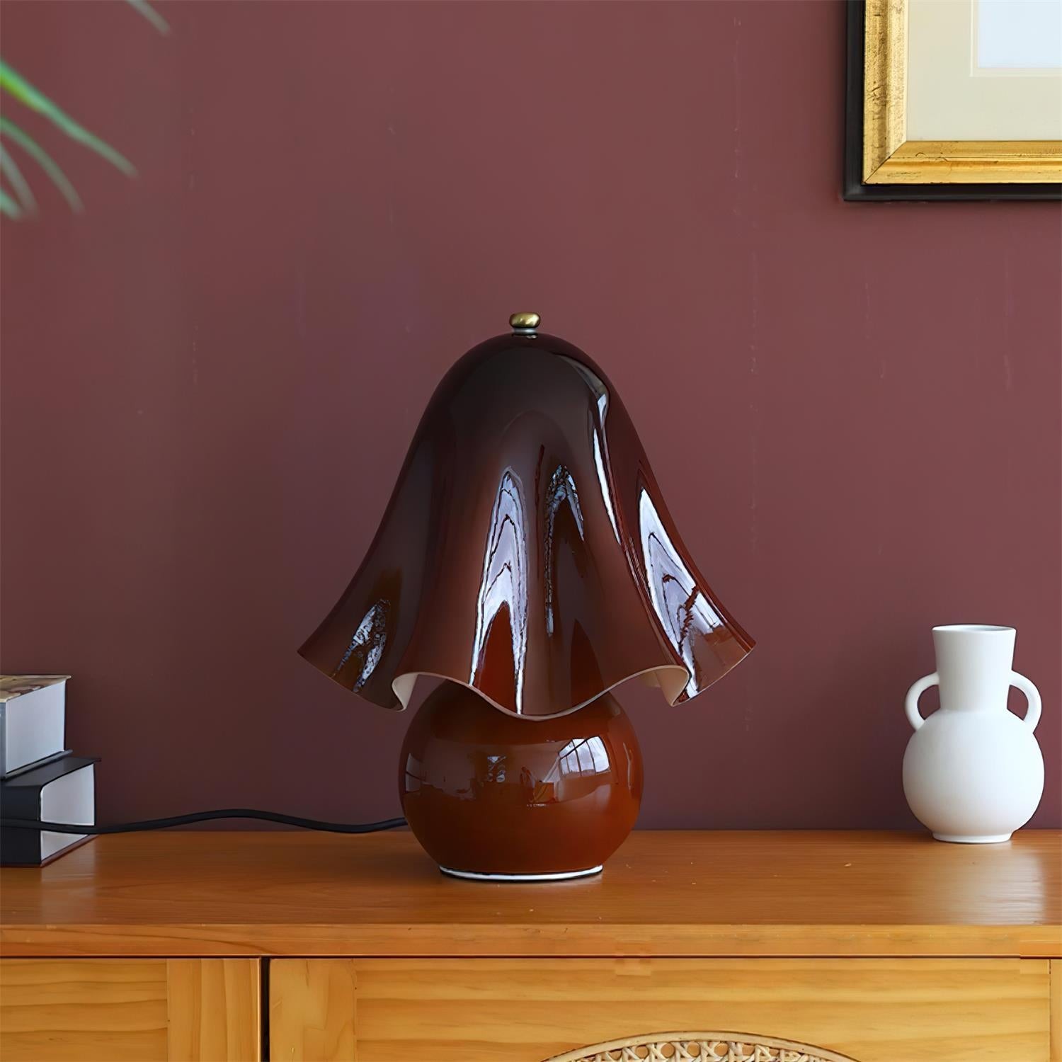 Bellina Sculptural Bell Flower Table Lamp - Accent Lighting for Room T281