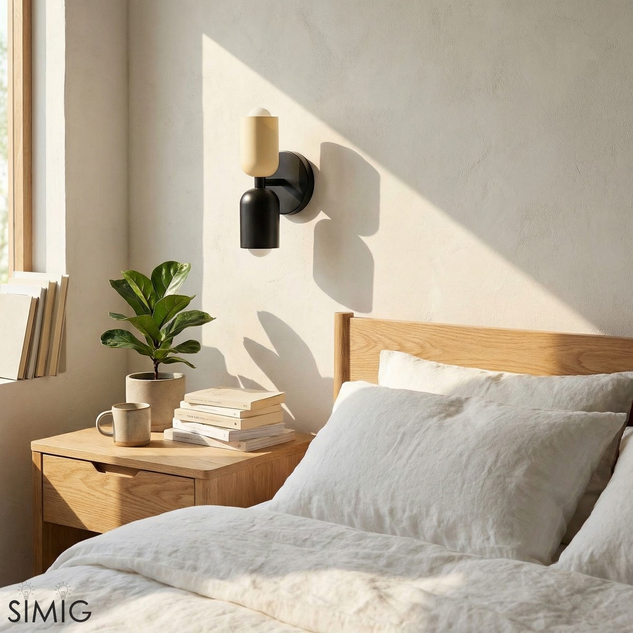Double Head Up Down Wall Sconce - Modern Metal Ambient Light S94